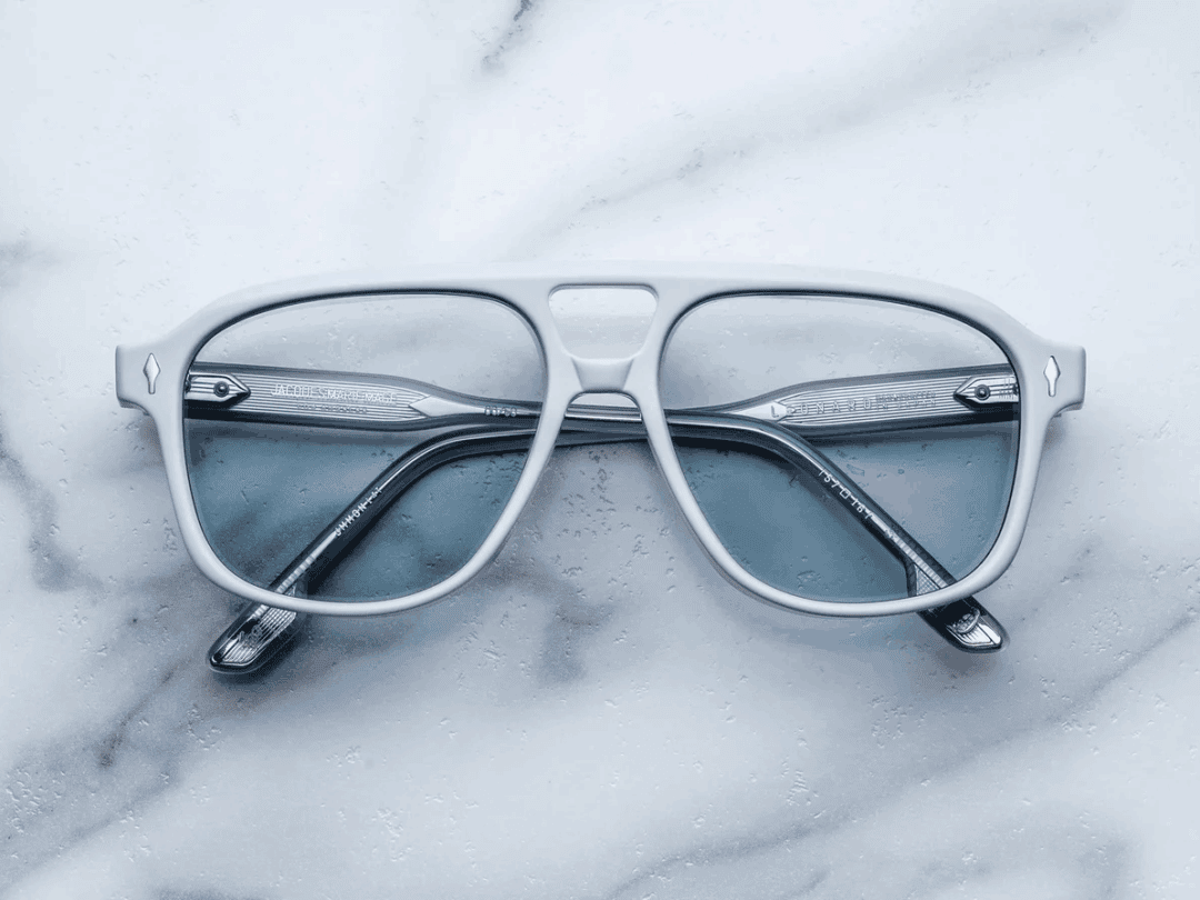 Pastel Toned Collectable Eyeglasses: Suede by Jacques Marie Mage